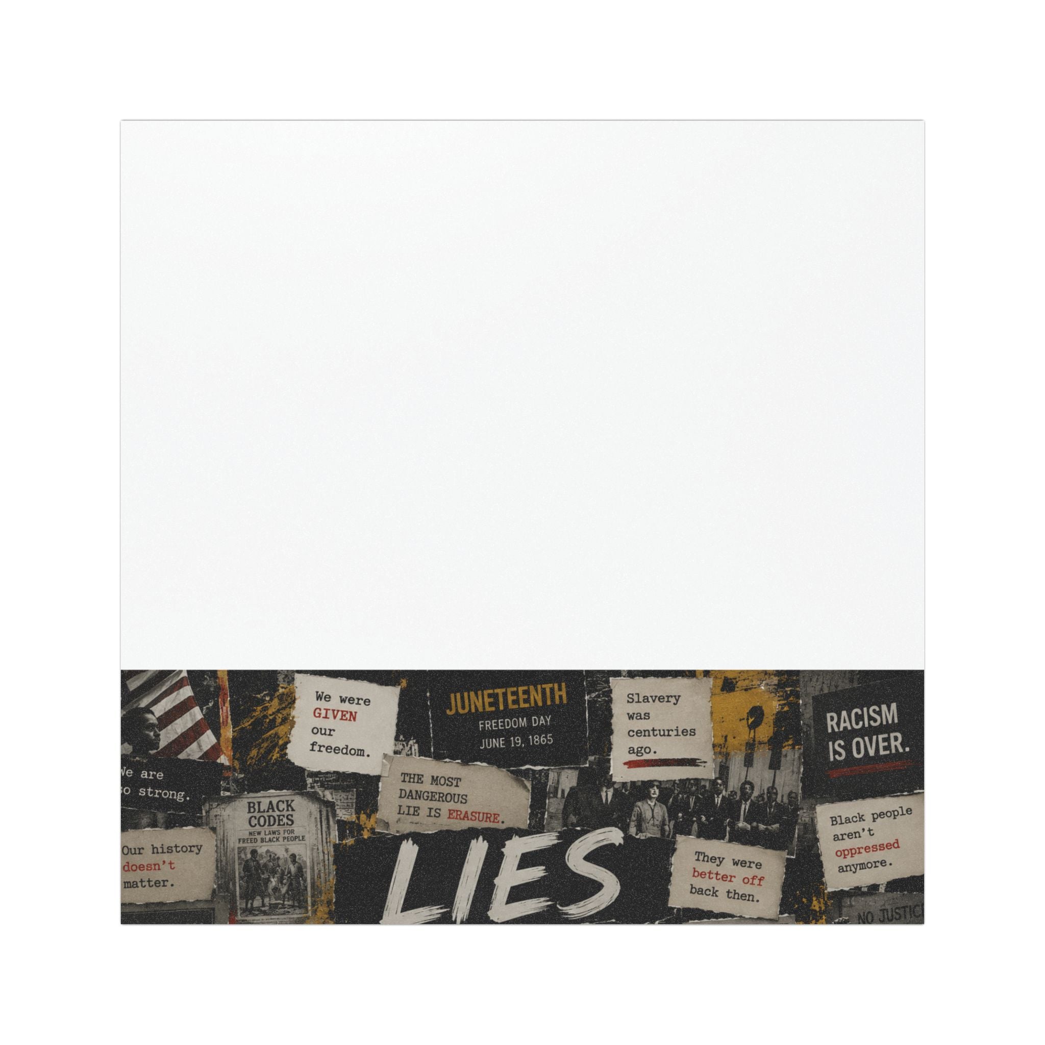 Black LIES Collage Car Magnet