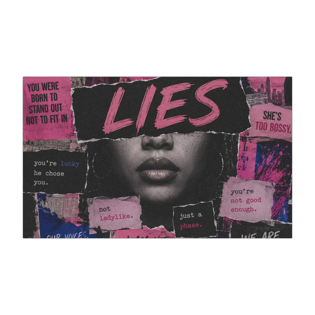 LIES Collage Car Magnet